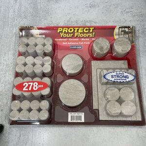 Felt Furniture Pads X-PROTECTOR 278 PCS Premium Adhesive Back Beige Sealed Pkg